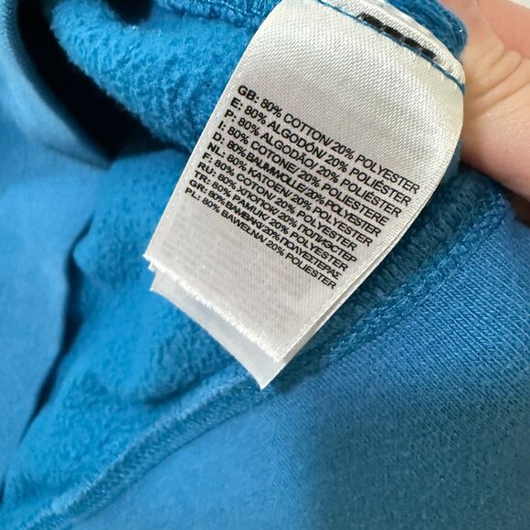 Men The North Face Graphic Print Hoodie Pullover in Marine Blue Size Medium - Picture 7 of 8